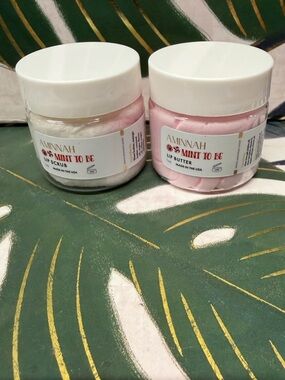 AMINNAH 'Mint To Be' Lip Butter & Scrub Duo NWT